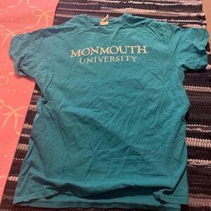 Monmouth University Blue Gildan Brand Shirt Size Medium